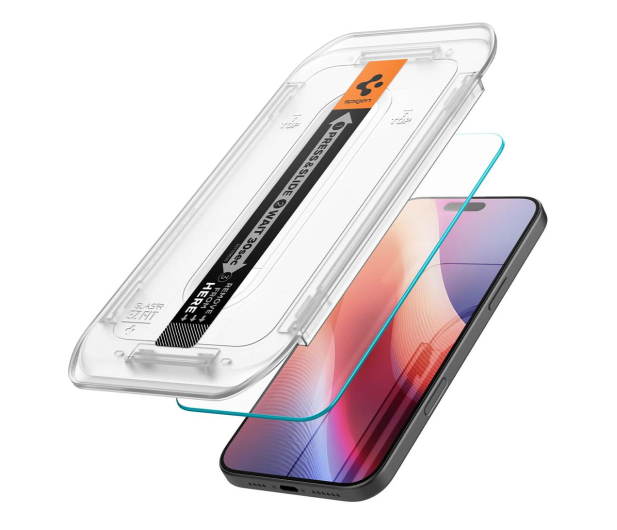 SPIGEN Szkło Hartowane Glas.TR 'Ez.Fit' do iPhone 16 Pro AGL07935 - 1279687 - zdjęcie 2
